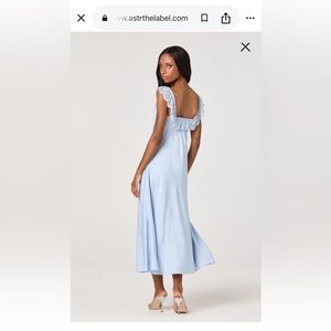 ASTR the Label Makiya Lace Strap Empire Waist Midi Dress